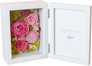 Amazon 母の日お花 第8位 フラワーフォトフレーム(プリザーブド入り)の商品画像