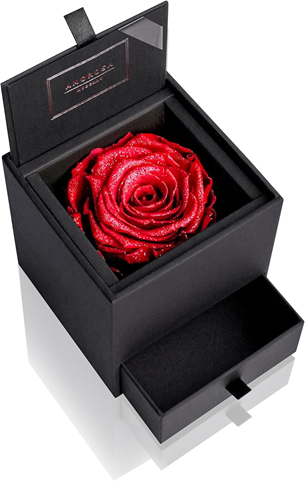 Amazon 母の日お花 第10位 高級フラワーボックス(ローズ入り)の商品画像