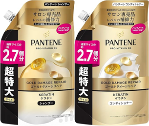 日用品まとめ買い Amazon ランキング第11位　パンテーン シャンプー＆コンディショナー 詰め替え 超特大の商品画像