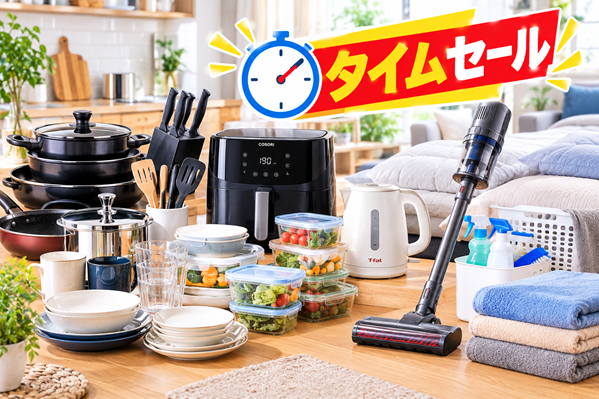 Amazonタイムセールで ホーム&キッチン用品の狙い目のイメージ画像